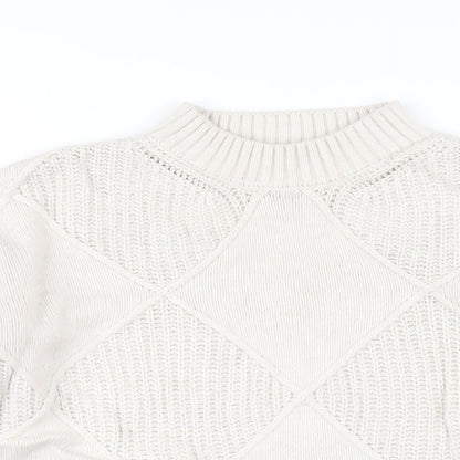 Womens UK Size XS Marks and Spencer Beige Pullover Jumper