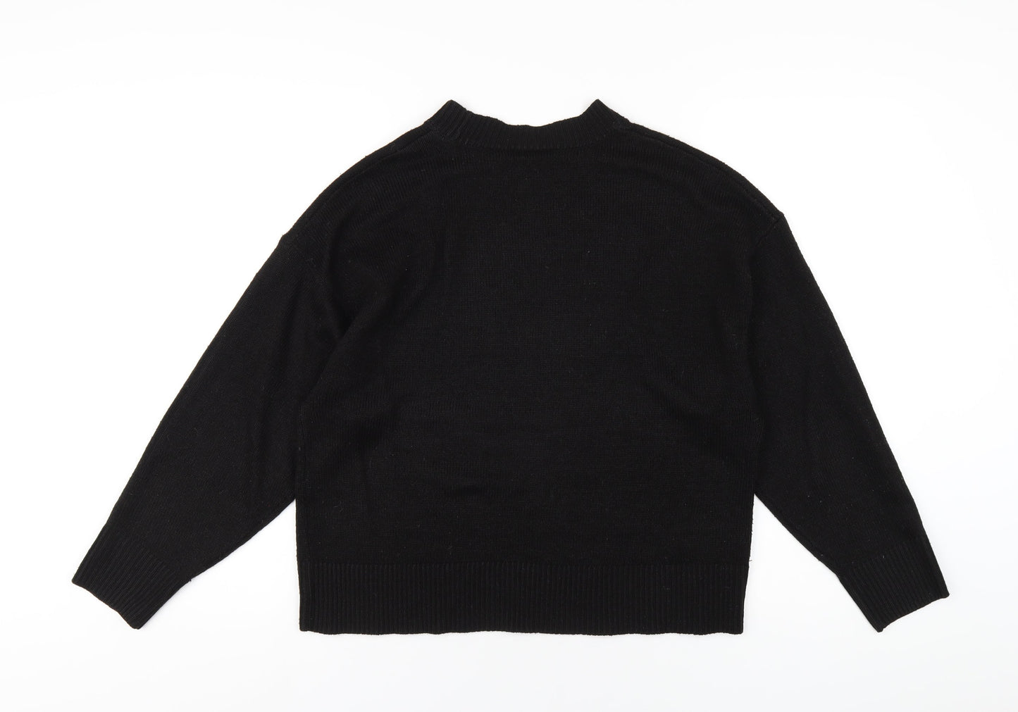 Womens UK Size S H&M Black Pullover Jumper