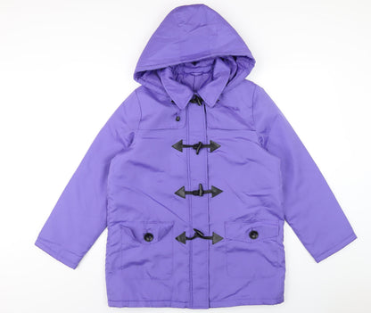 Womens UK Size 12 Being Casual Purple Rain Coat