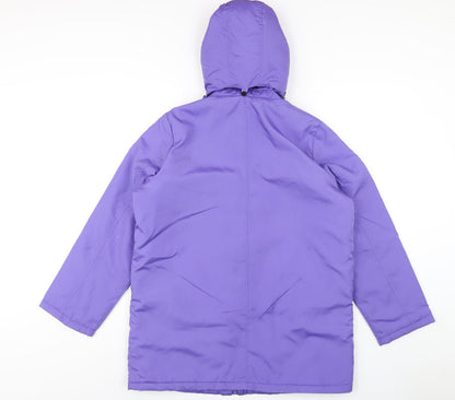 Womens UK Size 12 Being Casual Purple Rain Coat