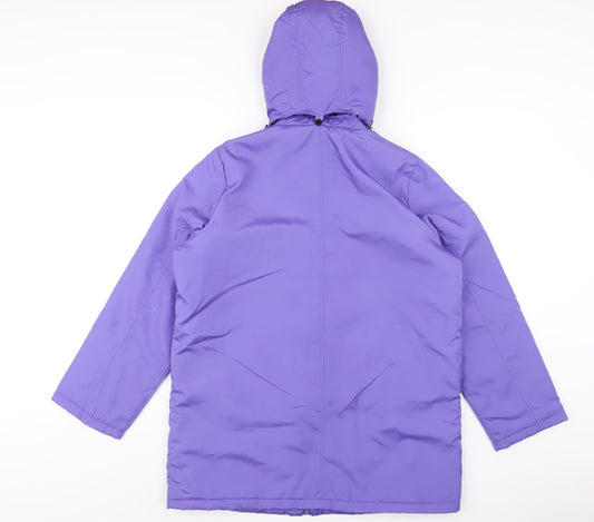 Womens UK Size 12 Being Casual Purple Rain Coat