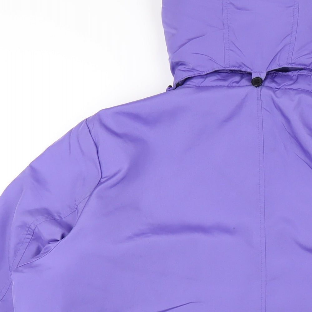 Womens UK Size 12 Being Casual Purple Rain Coat