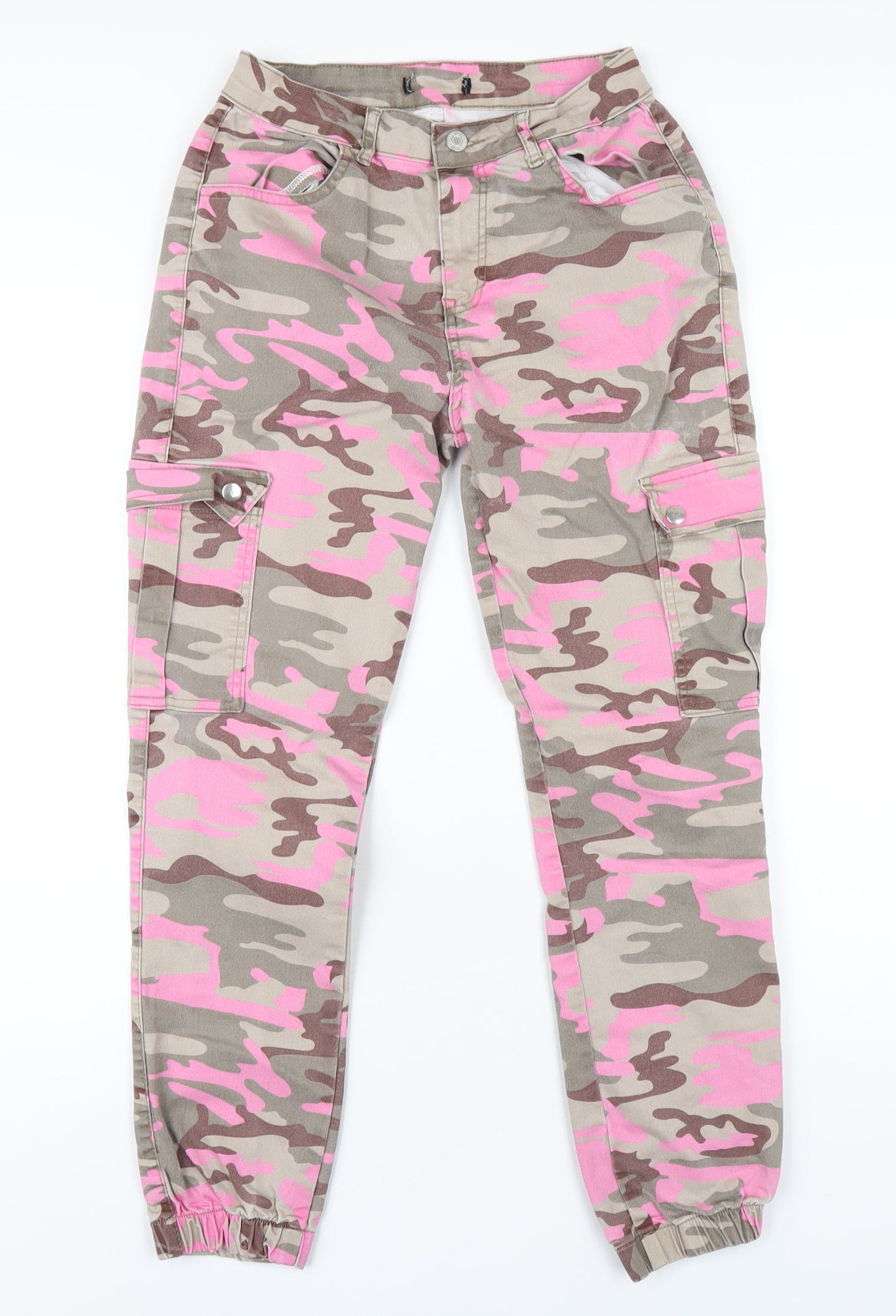 Womens UK Size 12 Selected Regular Fit Tapered Multicoloured Jeans