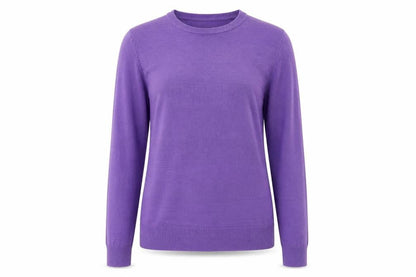 Womens UK Size M Vida Vi Purple Pullover Jumper
