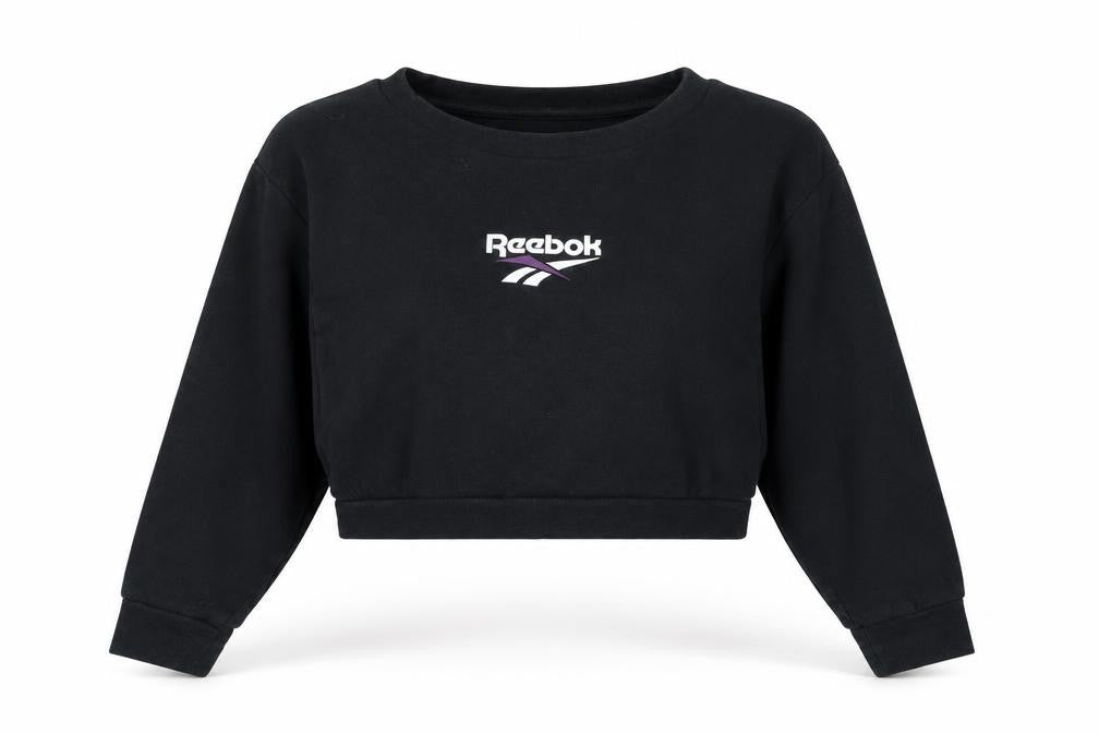 Womens UK Size XL Reebok Black Pullover Sweatshirt