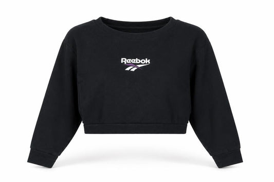Womens UK Size XL Reebok Black Pullover Sweatshirt