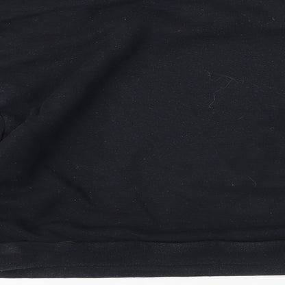 Reebok Womens Black Cotton Pullover Sweatshirt Size XL Pullover