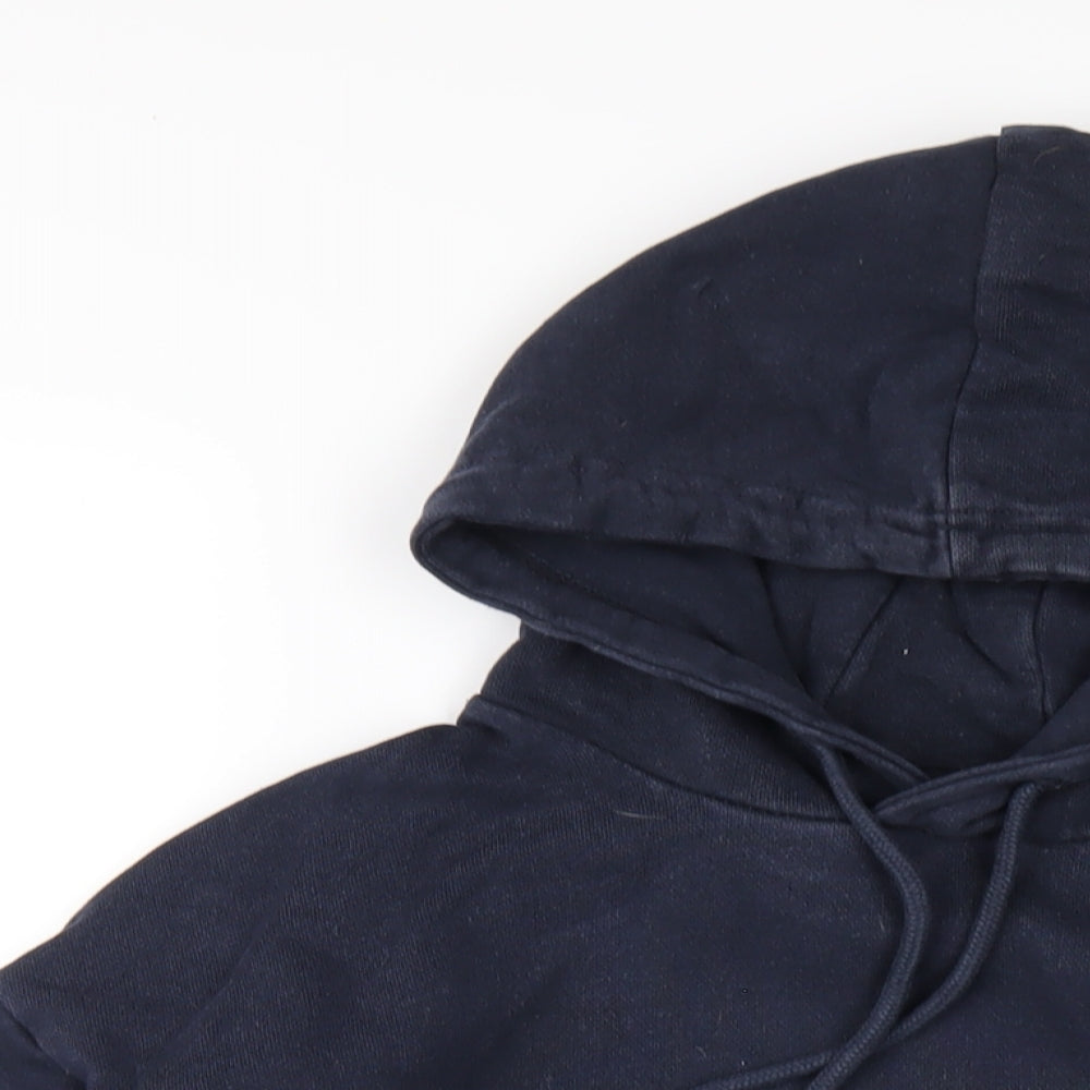 The Stronghold Mens Blue Cotton Pullover Hoodie Size M