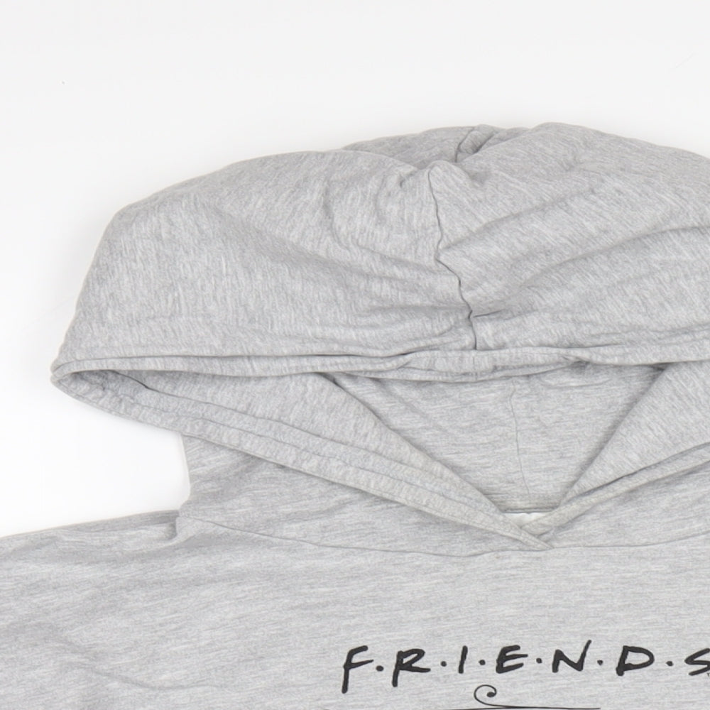 Womens UK Size 12 Friends Grey Pullover Hoodie