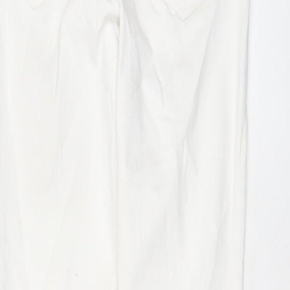 Womens UK Size 10 Marks and Spencer Regular Fit Skinny White Jeans