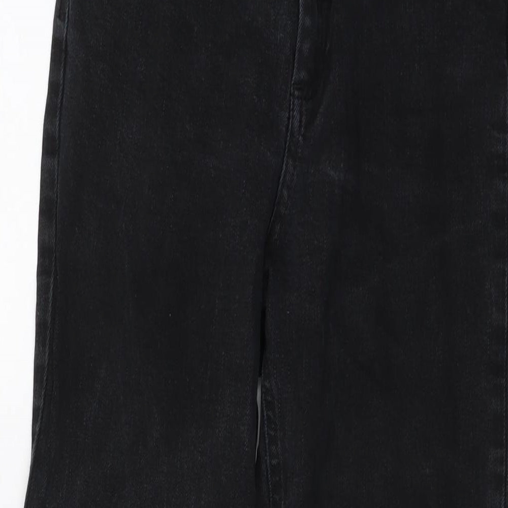 ASOS Womens Black Cotton Mom Jeans Size 28 in L32 in Regular Button