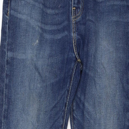 Levi's Mens Black Cotton Straight Jeans Size 32 in L32 in Regular Button