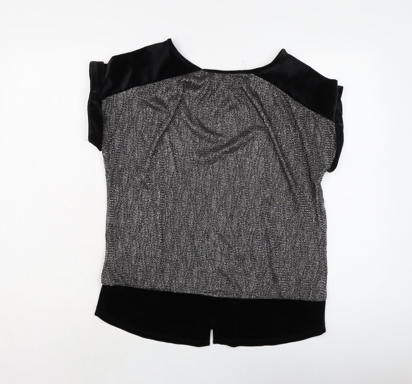 Womens UK Size S Oasis Black Basic Blouse
