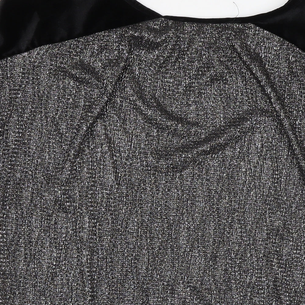 Womens UK Size S Oasis Black Basic Blouse