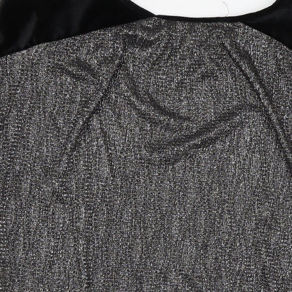 Womens UK Size S Oasis Black Basic Blouse