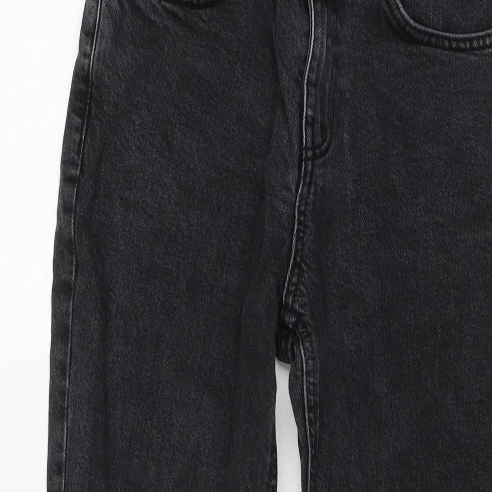 ASOS Womens Grey Cotton Cropped Jeans Size 26 in L24 in Regular Button