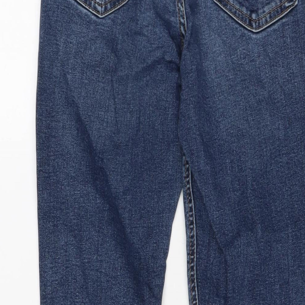 Topshop Womens Blue Cotton Skinny Jeans Size 26 in L23 in Regular Button