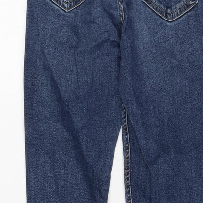 Topshop Womens Blue Cotton Skinny Jeans Size 26 in L23 in Regular Button