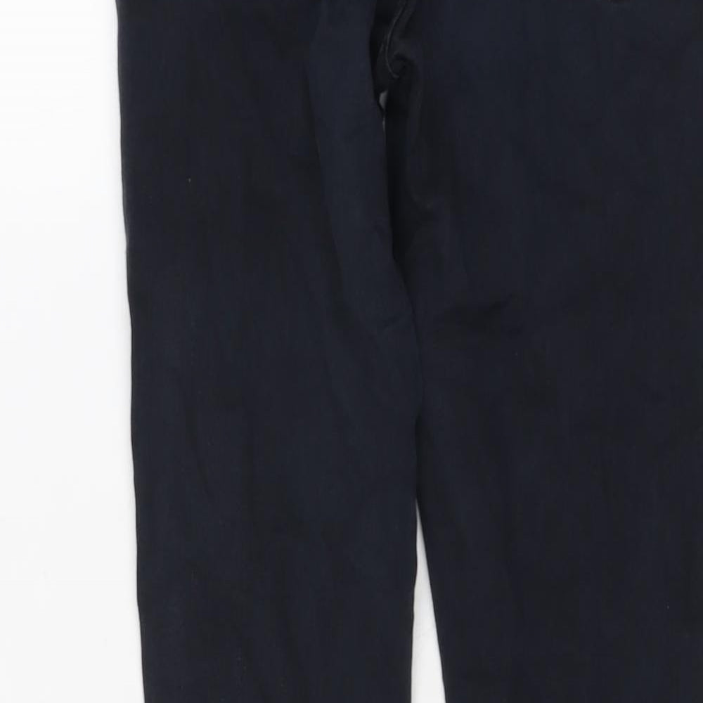 Topshop Womens Blue Cotton Skinny Jeans Size 28 L23 in Regular Button