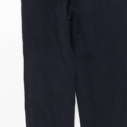 Topshop Womens Blue Cotton Skinny Jeans Size 28 L23 in Regular Button