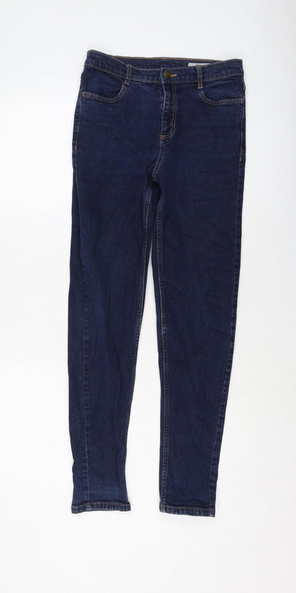 Womens UK Size 8 Marks and Spencer Regular Fit Skinny Blue Jeans