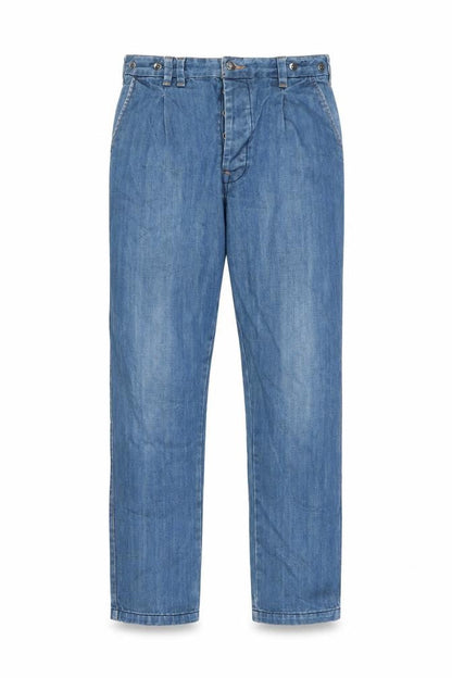 Mens UK Size 32 in Topman Regular Fit Straight Blue Jeans