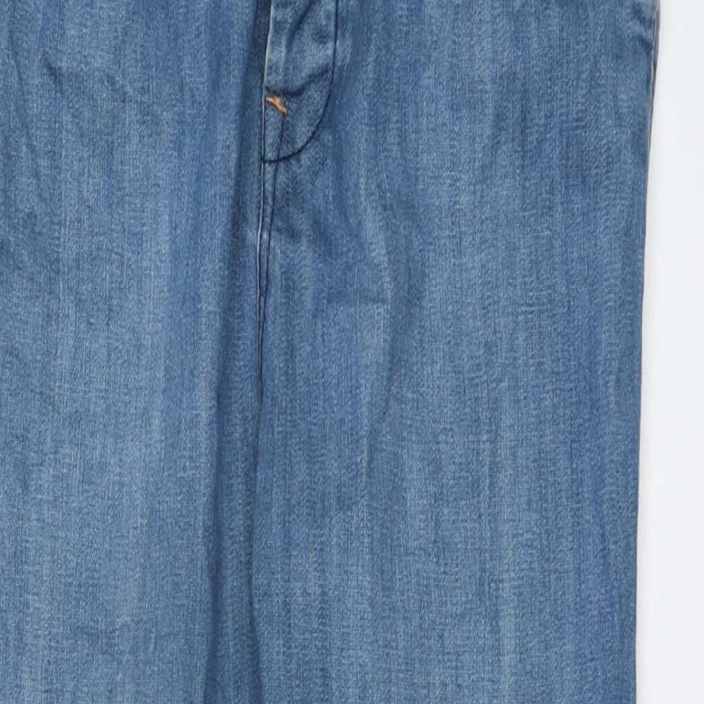 Mens UK Size 32 in Topman Regular Fit Straight Blue Jeans