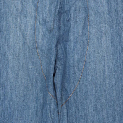 Mens UK Size 32 in Topman Regular Fit Straight Blue Jeans