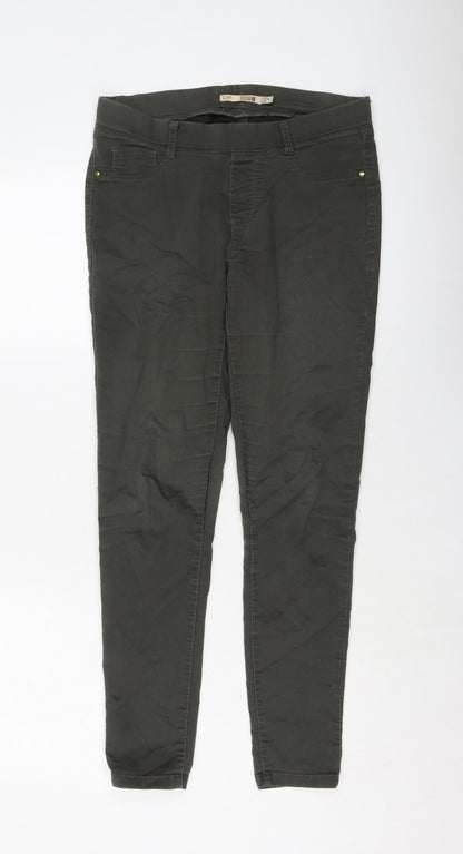 Dorothy Perkins Womens Green Cotton Jegging Jeans Size 10 L28 in Regular