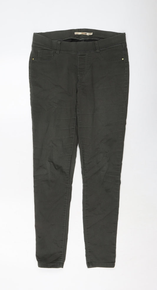 Dorothy Perkins Womens Green Cotton Jegging Jeans Size 10 L28 in Regular