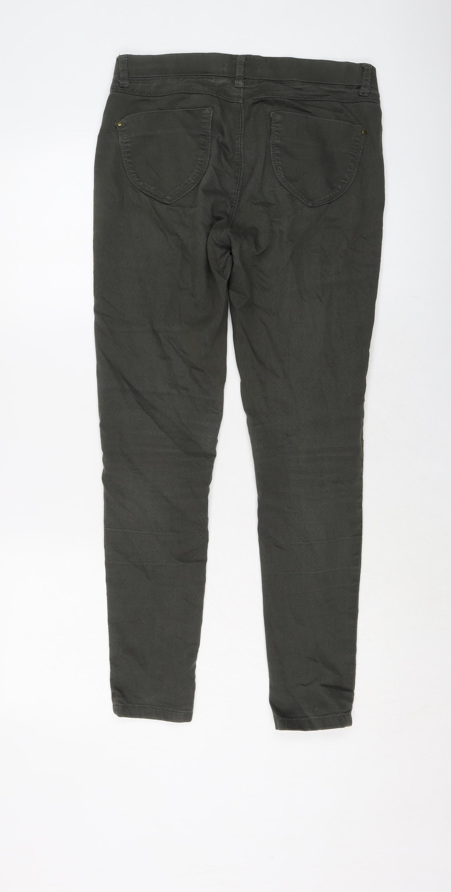 Dorothy Perkins Womens Green Cotton Jegging Jeans Size 10 L28 in Regular