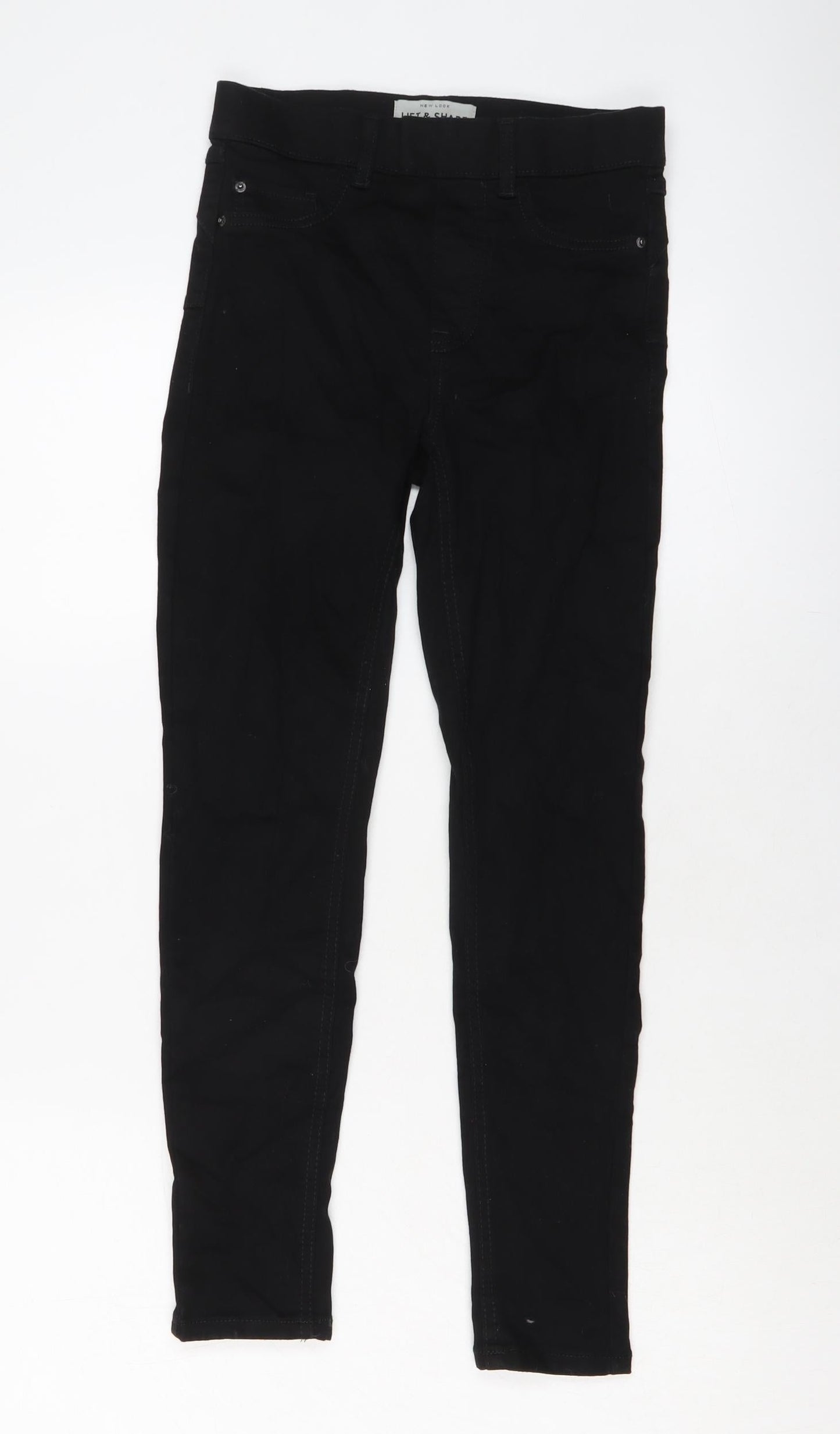 New Look Womens Black Cotton Jegging Jeans Size 6 L25 in Regular