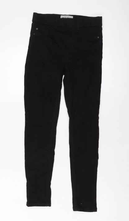 New Look Womens Black Cotton Jegging Jeans Size 6 L25 in Regular
