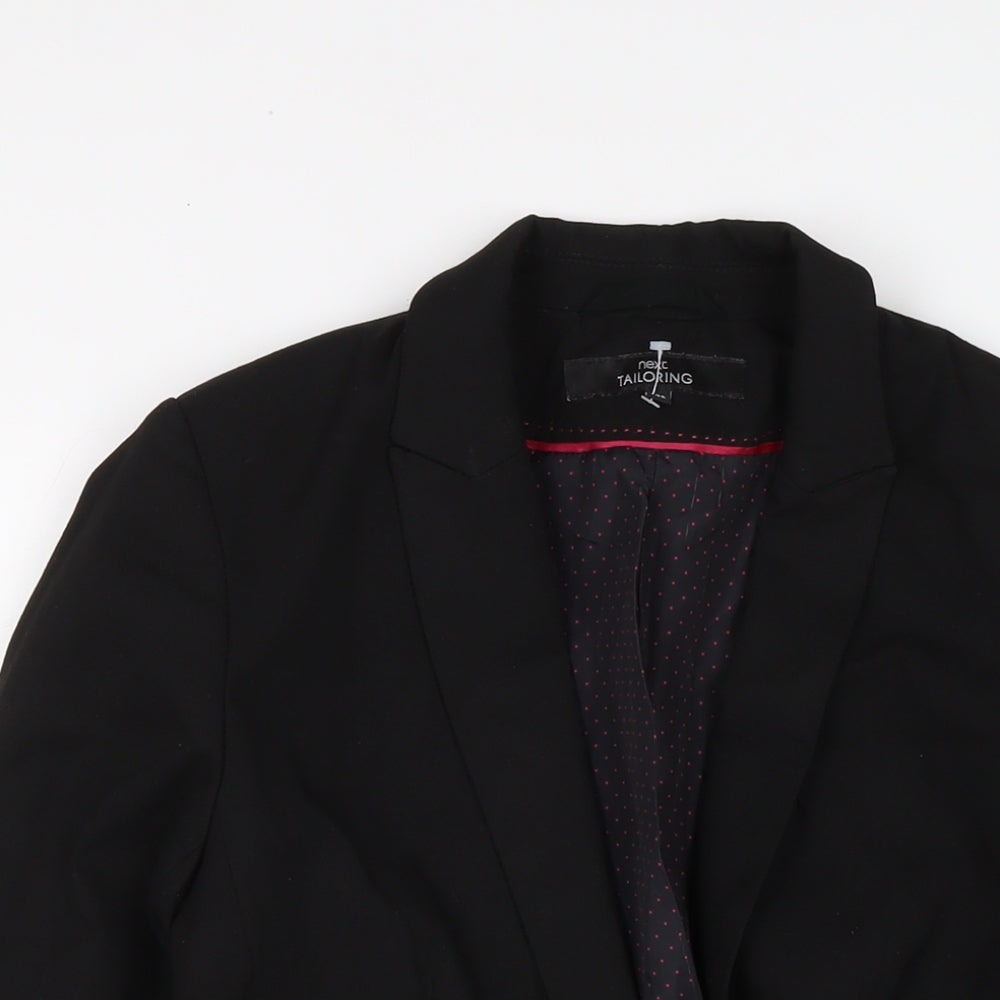 NEXT Womens Black Polyester Jacket Suit Jacket Size 10