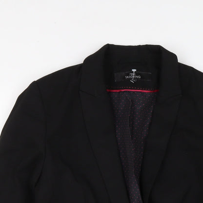 NEXT Womens Black Polyester Jacket Suit Jacket Size 10