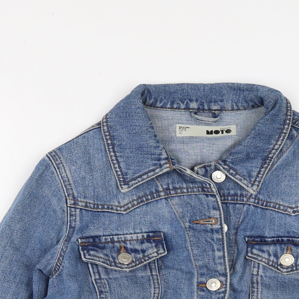 Womens UK Size 8 Topshop Blue Jacket