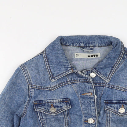 Womens UK Size 8 Topshop Blue Jacket