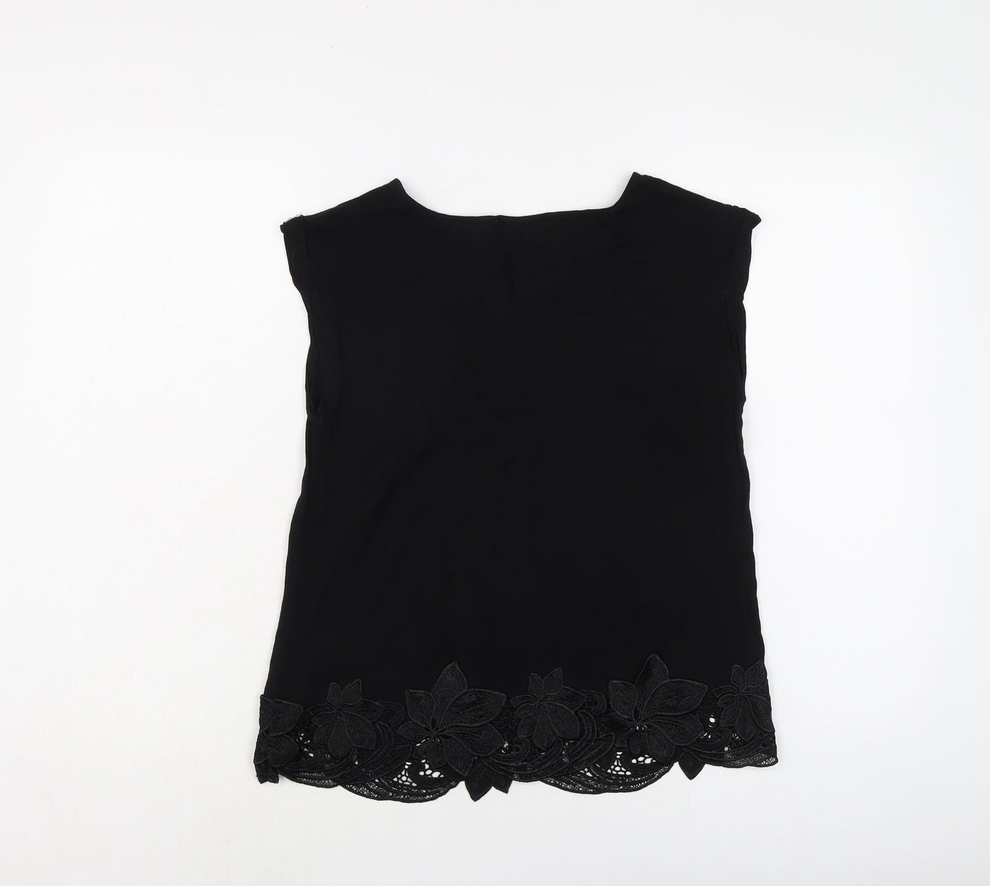 Womens UK Size 8 Oasis Black Basic Blouse