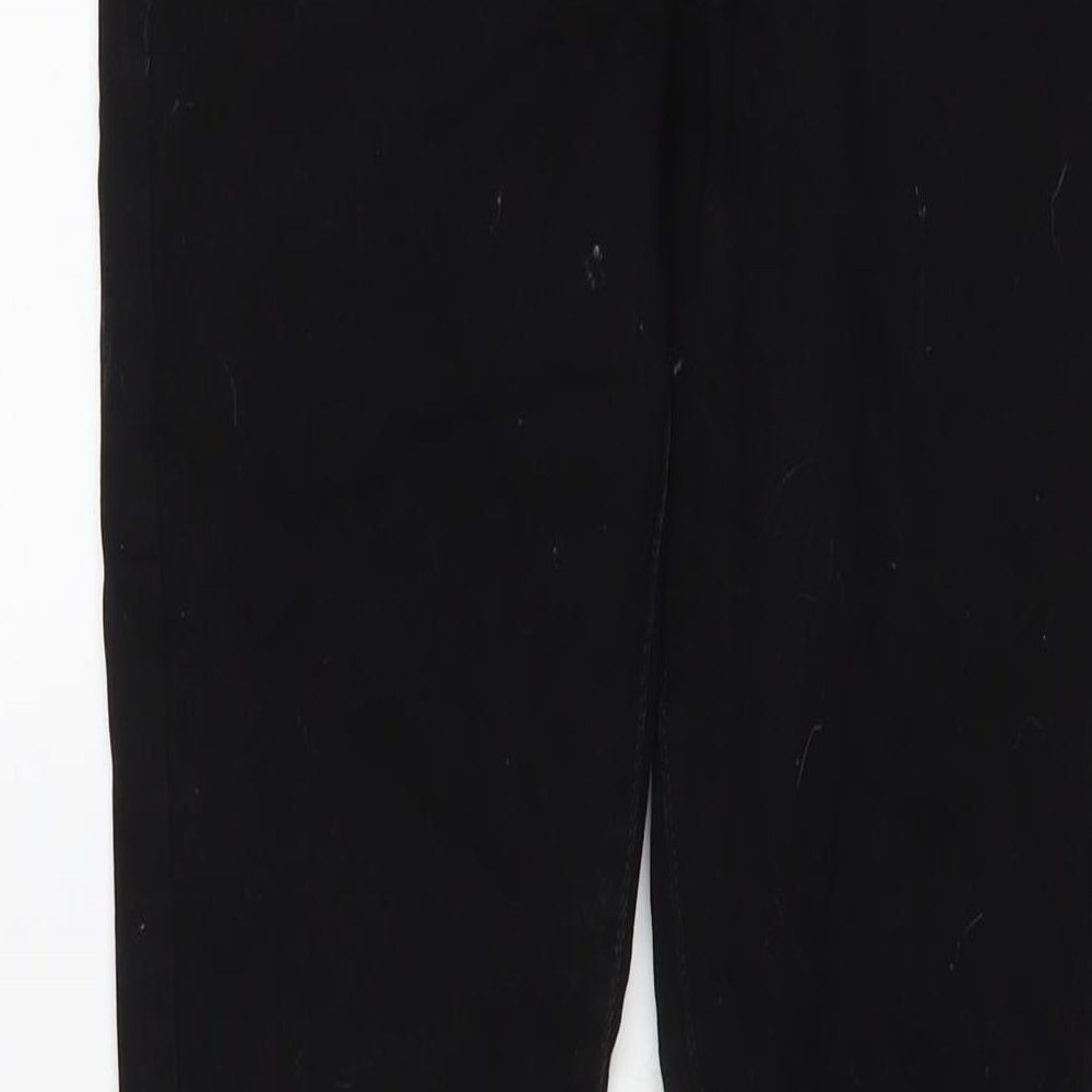 NEXT Womens Black Cotton Skinny Jeans Size 12 L27 in Regular Button
