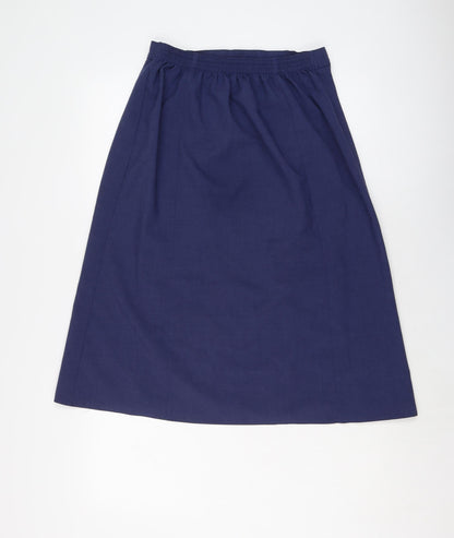 Berkertex Womens Black Polyester A-Line Skirt Size 14