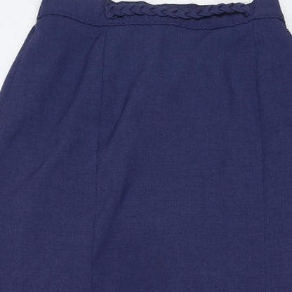 Berkertex Womens Black Polyester A-Line Skirt Size 14