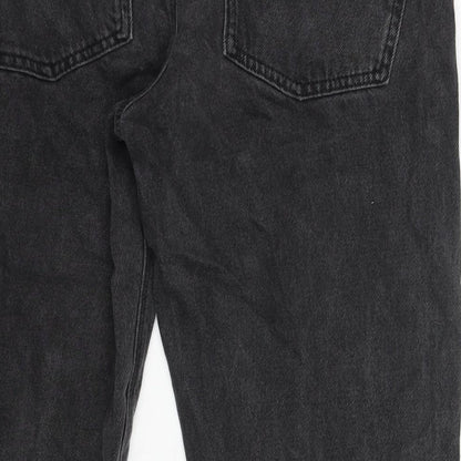 ASOS Mens Black Cotton Tapered Jeans Size 32 in L27 in Regular Zip