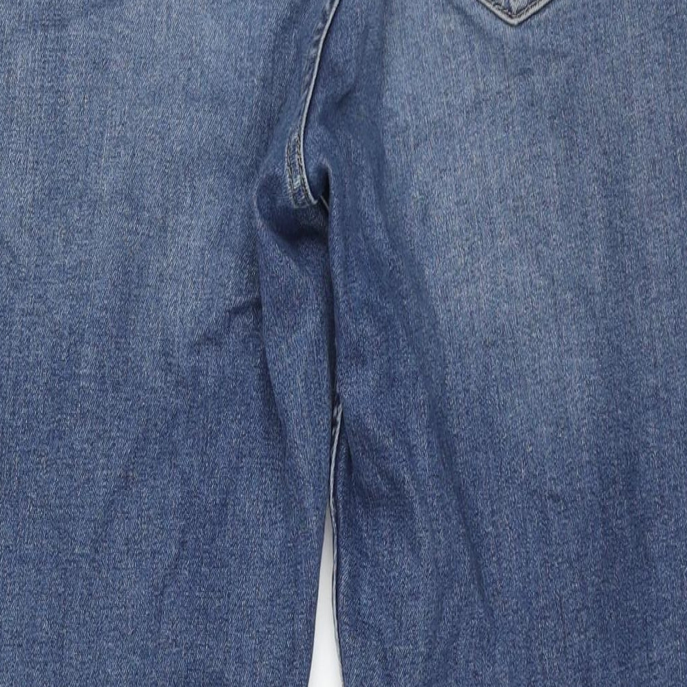 Gap Womens Blue Cotton Cropped Jeans Size 33 in L26 in Regular Zip