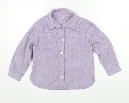 TU Girls Purple Jacket Size 8 Years Button