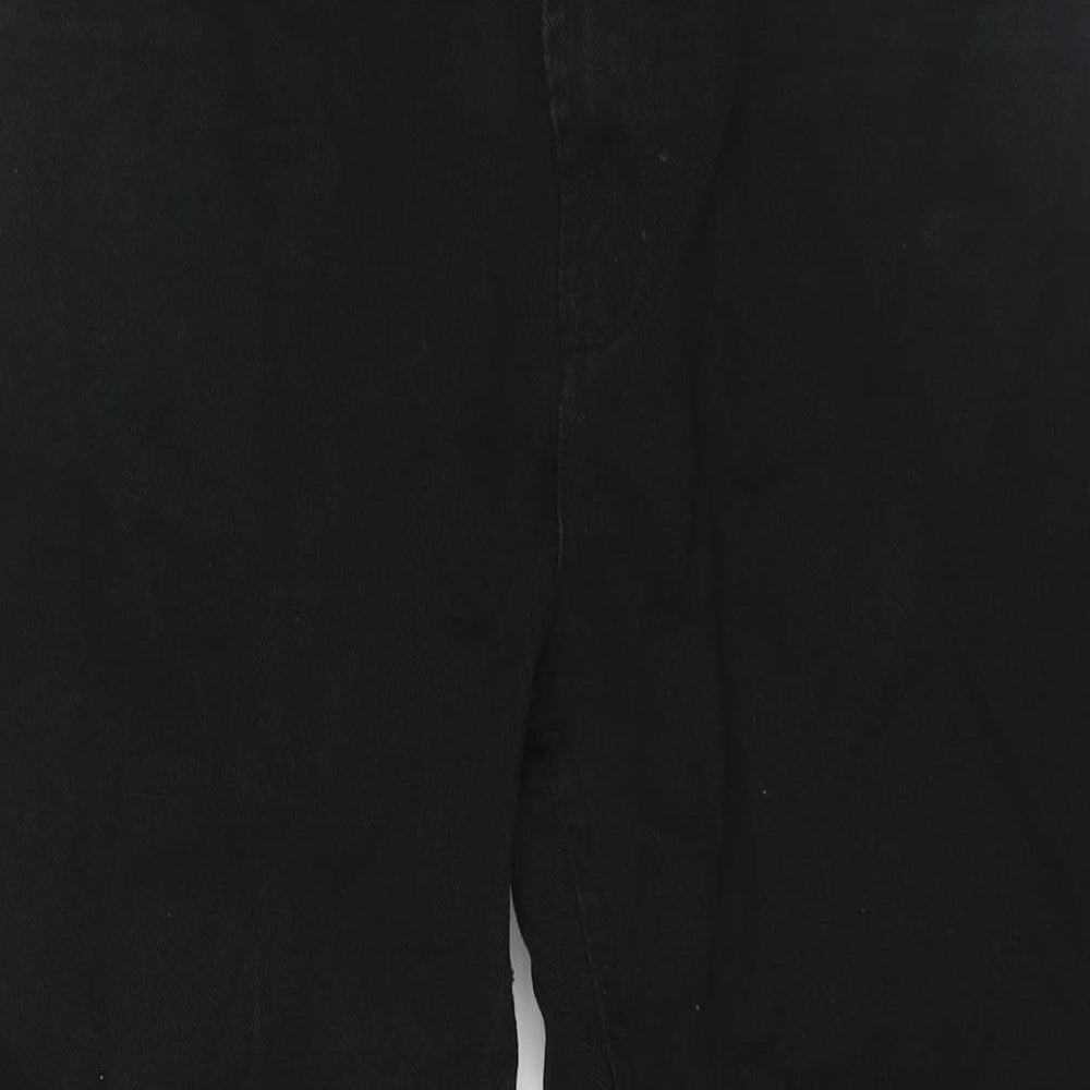 Denim & Co. Mens Black Cotton Straight Jeans Size 32 in L30 in Regular Zip