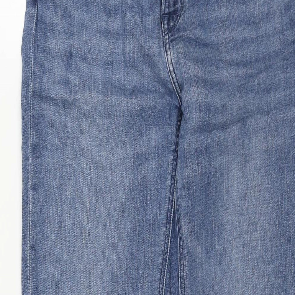 Lee Womens Blue Cotton Skinny Jeans Size 28 in L30 in Regular Zip