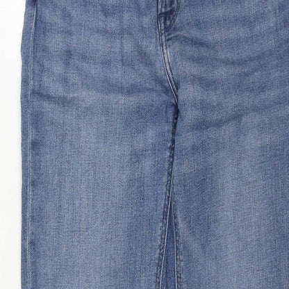 Lee Womens Blue Cotton Skinny Jeans Size 28 in L30 in Regular Zip