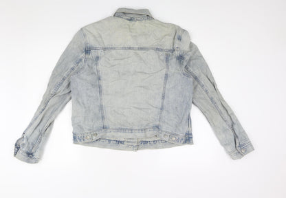 Gap Womens Blue Jacket Size XL Button