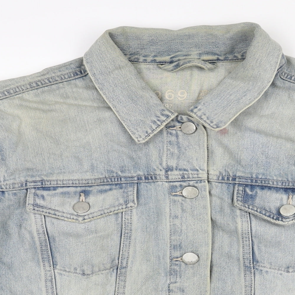Gap Womens Blue Jacket Size XL Button