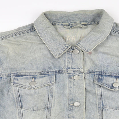 Gap Womens Blue Jacket Size XL Button